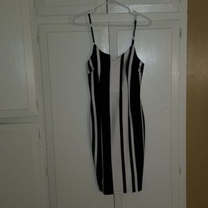 Women's size Large Black and White Dress